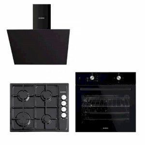 KUMTEL SİYAH ANKASTRE SET